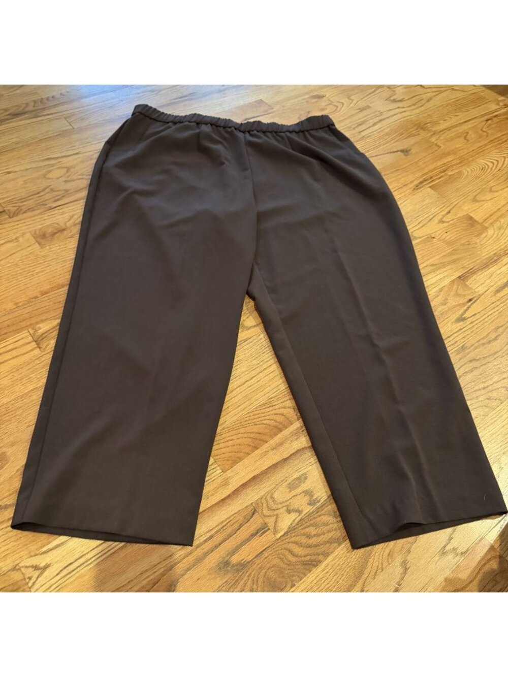 SAG HARBOR STRETCH 24W WOMENS BROWN PULL ON PANTS NEW SHORT